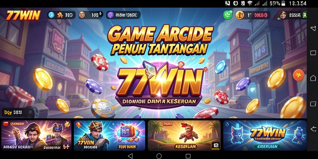 Tampilan gameplay menarik dari 77WIN dengan berbagai level menantang.
