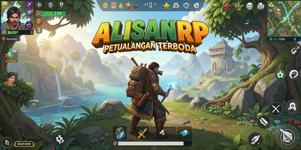 Tangkapan layar ALISANRP menampilkan aksi petualangan yang mendebarkan.
