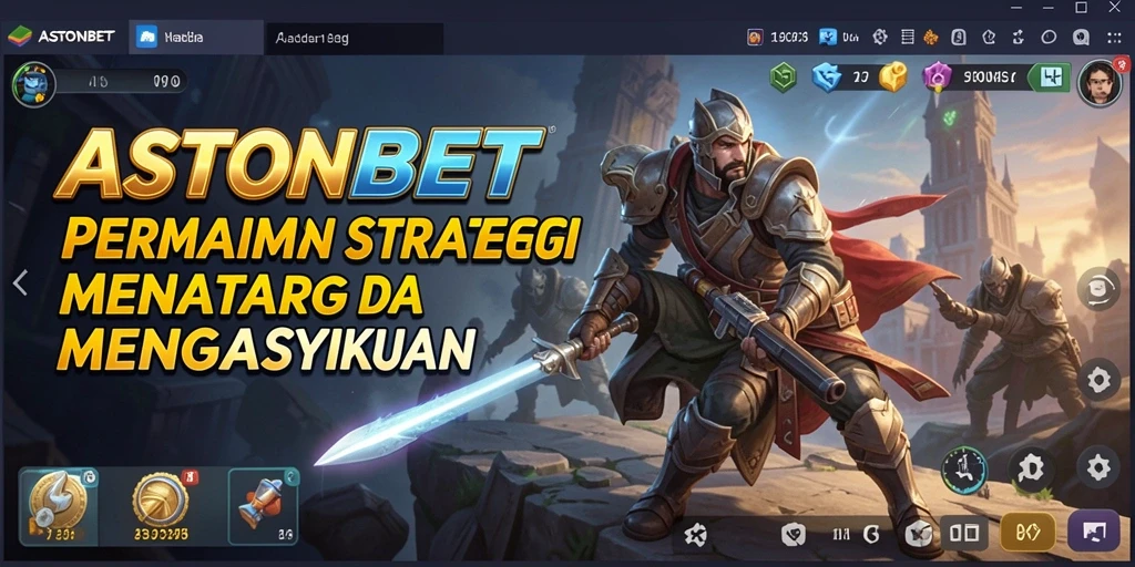 Tampilan gameplay menarik ASTONBET dalam mode strategi.