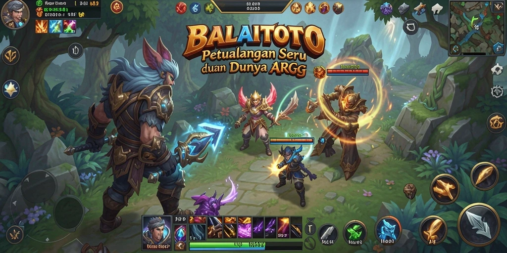 Screenshot gameplay BALAITOTO yang menampilkan pertempuran seru.