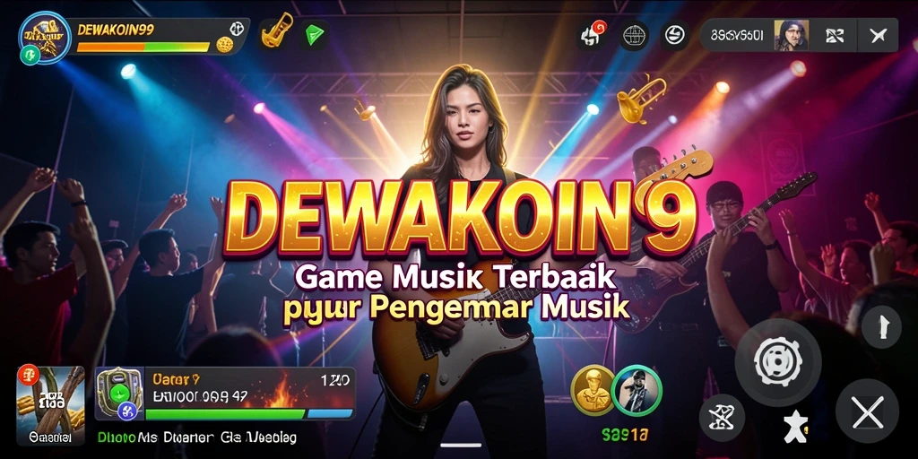 Tampilan gameplay menarik DEWAKOIN99 yang penuh dengan musik.