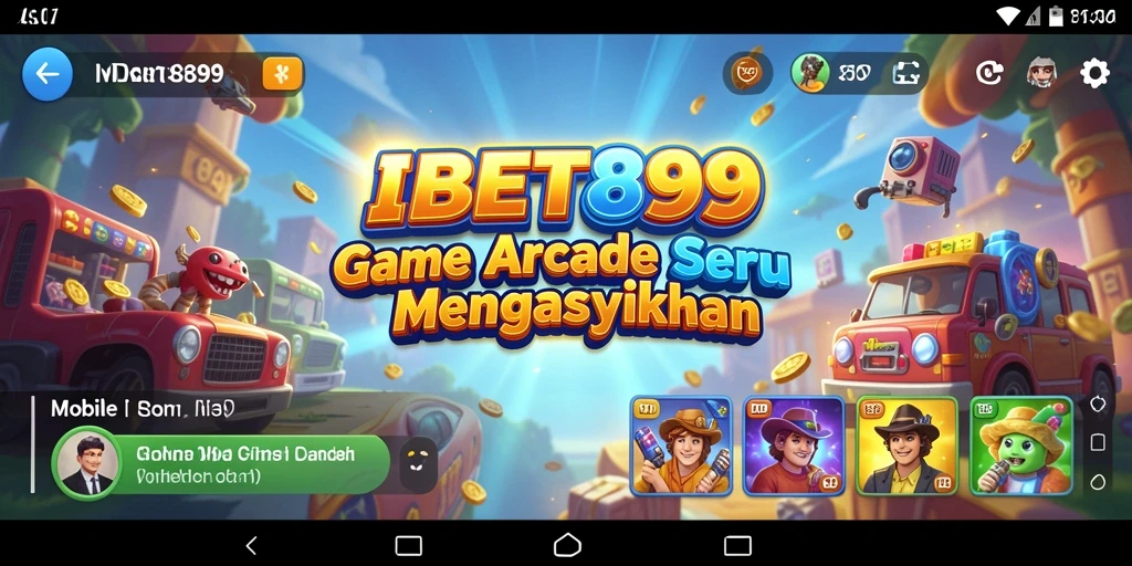 Screenshot gameplay IBET899 menampilkan aksi seru dalam level arcade.