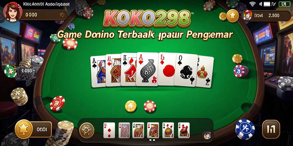 Tampilan gameplay menarik dari KOKO288 dengan elemen domino.