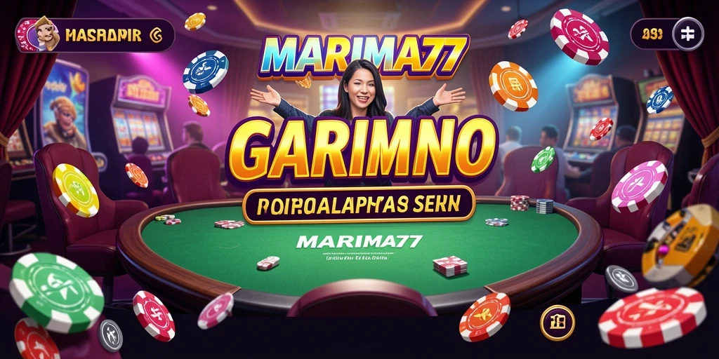 Tampilan gameplay menarik dari MARIMA77 dengan suasana kasino