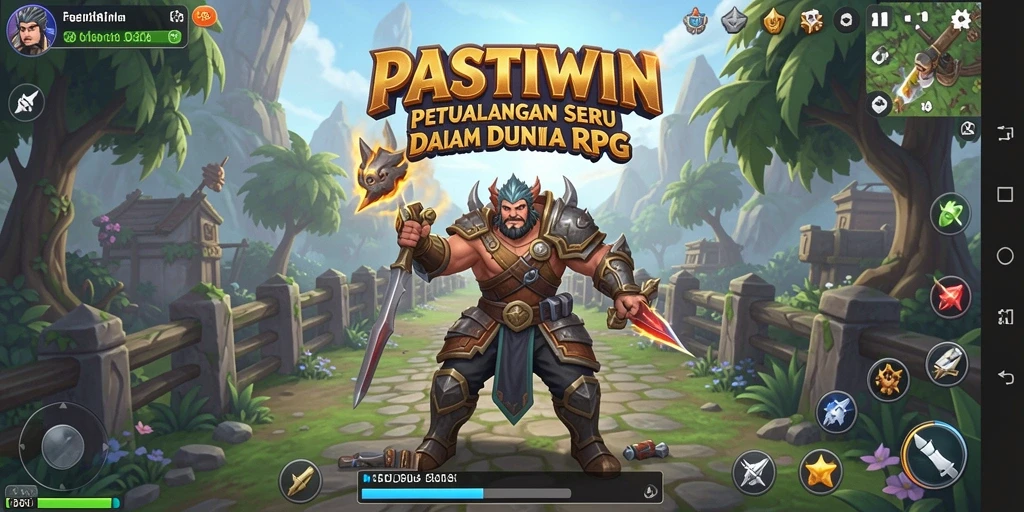 Tampilan gameplay seru dalam PASTIWIN menampilkan aksi RPG yang menarik.