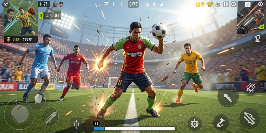 Tampilan menarik dari gameplay UH77 yang penuh aksi olahraga.