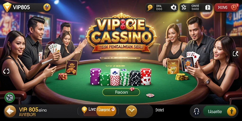 Gameplay mendebarkan di VIP805 Live Casino dengan dealer profesional.