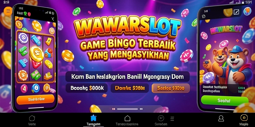 Screenshot WAWARSLOT menunjukkan gameplay Bingo yang seru dan interaktif.
